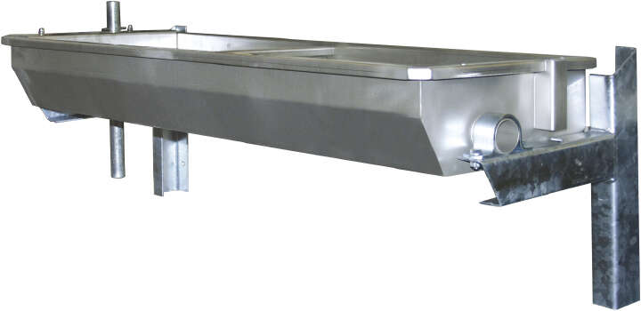 KERBL Edelstahl Kipptränke mit Wandkonsole